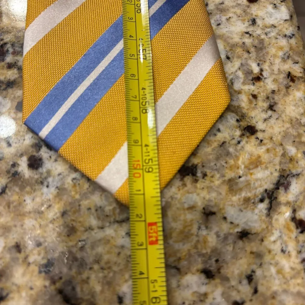 Charles Tyrwhitt Tie Yellow Diagonal Stripe